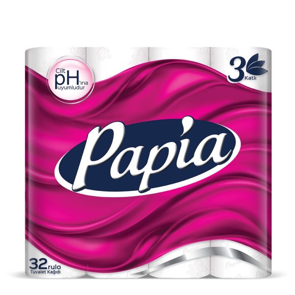 Papia-პაპია 3 ფენიანი ტუალეტის ქაღალდი 32ც